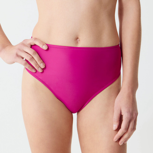 J.Crew Womens Heritage 1989 High Leg Bikini Swim Bottom Cheeky Pink Size L NWT - Picture 1 of 6